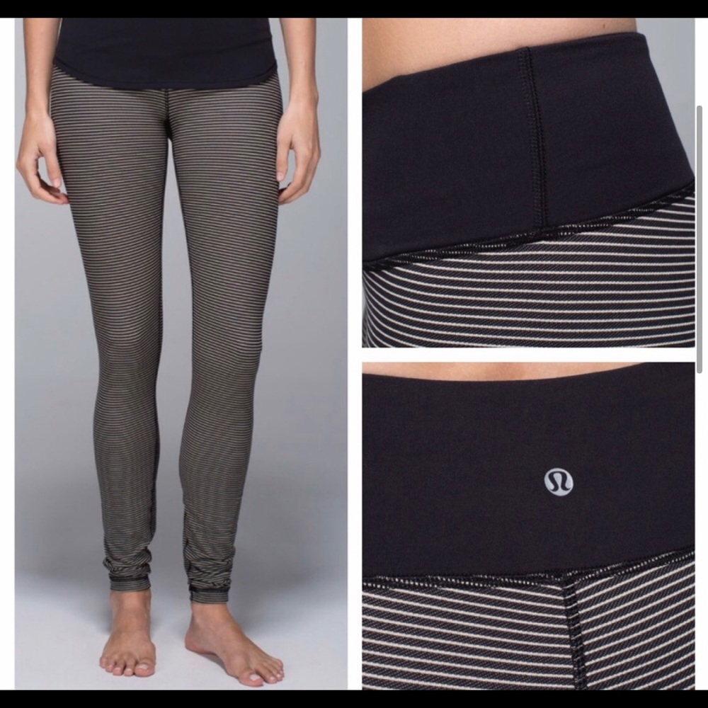 Lululemon {Rare} Wunder Under Pant Stripe Mojave